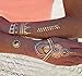Metallic Temporary Tattoos for Women Teens Girls - 8 Sheets Gold Silver Temporary Tattoos Glitter Shimmer Designs Jewelry Tattoos - 100+ Color Flash Fake Waterproof Tattoo Stickers (Mustique)
