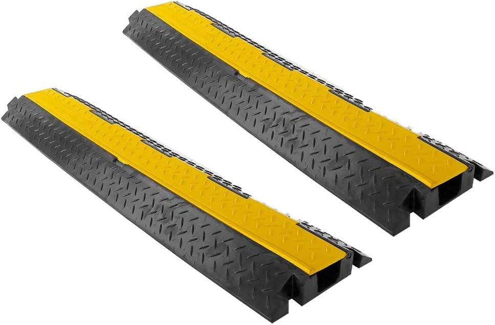 Pyle Ramp1 Channel Rubber Floor Cord ConcealerHeavy Duty