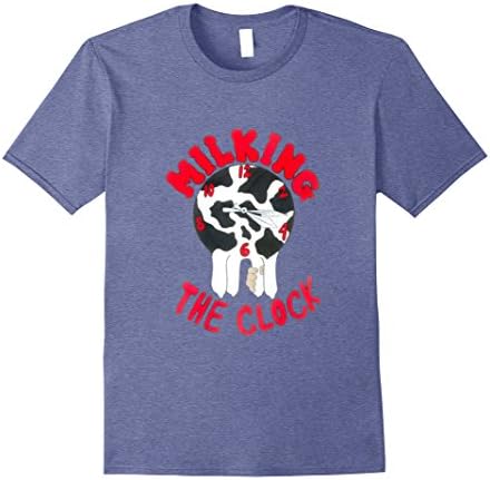 Mens Milking The Clock XL Heather Blue
