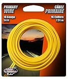 Coleman Cable 16-1-14 16-Gauge 24-Foot Automotive Copper Wire, Yellow