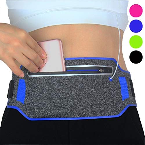 Sweatproof Slim iPhone Running Pouch Belt,Ultra Light No-Bounce Waist Pack for Running,Workouts,Cycling and More,Fits iPhone XS,XS Max,iPhone XR,iPhone X 8 7Plus Galaxy S9 S8 Edge Note 8 9