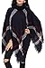 Anmengte Cape Turtleneck Tassel Batwing Cloak Sweater Shawl