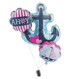 Nautical Girl Mylar Balloons