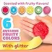 Slime Putty Toy Kit 18pc Multi Pack. Magic Crystal Fruit Themed, Super Stretch Gel Soft, Water Based Toy Set. Fluffy for Kids, Adults, Birthdays, Parties. Stress Relief, Non-Toxic.