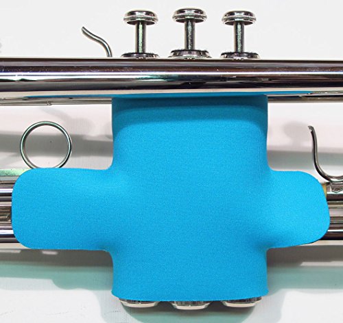 Neoprene Trumpet Valve Guard with velcro in over 60 colors and patterns by Legacystraps Turquoise