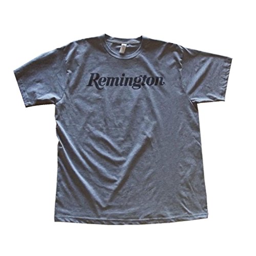 Remington Men's Script Logo Short Sleeve T-Shirt Large Athletic Grey