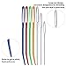 Chinco Knitting Needles Set Includes 8 Pieces Colorful Bent Tip Tapestry Needles 9 Pieces Large-Eye Blunt Needles Yarn Sewing Needles and 20 Pieces Plastic Needle Clips Knitting Crochet Markers