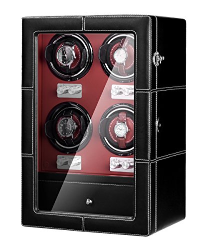 image for JQUEEN Quad Automatic Watch Winder with Four Quiet Mabuchi Motors in B