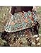 OURS Ethnic Floral Retro Fringe Tassel Long Chiffon Cardigan Blouse Shirt Cover Up (XXL)