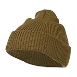 Solid Plain Watch Cap Beanie - Dk Brown