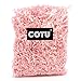 1 LB Light Pink Crinkle Shred Gift Basket Shred Crinkle Paper Filler Bedding by COTU (16 oz)