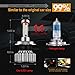H11/H8/H9 LED Headlight Bulbs - 100W 12000LM - CSP Chips - DOT Approved - 360 Degree High/Low Dual Beam Light by Mdatt