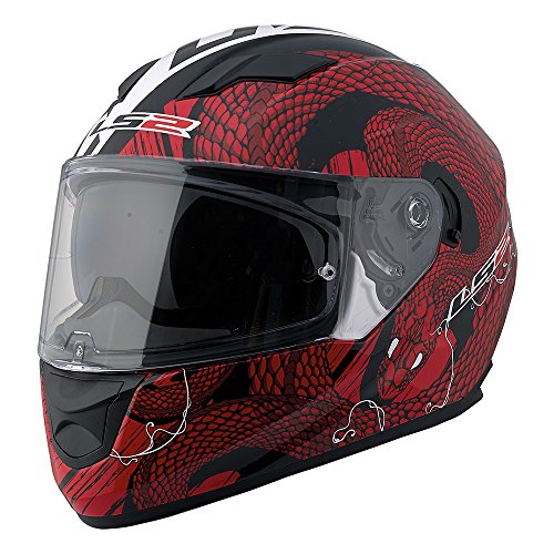 Ls2 stream snake full face motorcycle helmet with sunsh…