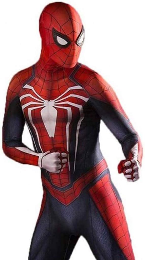 TOYSSKYR Spiderman Cosplay Costume PS4 Elastic Tights Halloween Movie Show Costume Props