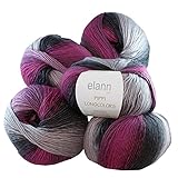 elann Pippi Longcolors Yarn | 5 Ball Bag | 608 Mulberry Moon