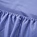 Honeymoon 1800 Brushed Microfiber Embroidered Bed Sheet Set, Ultra Soft, Queen - Light Blue