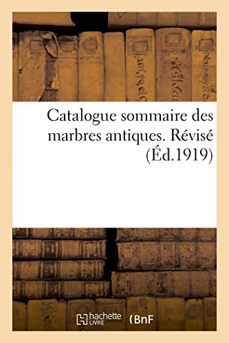 Catalogue Sommaire Des Marbres Antiques Pdf Télécharger De - 