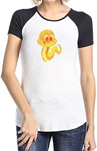 Askdji2 Women's Two-Toned Tees-Classic Fire Snake Black
