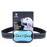 GoodBoy Dog Barking Collar For Small Medium And Large Dogs You Can Control Your Pet Unwanted Barking With This Safe Vibrating Anti Bark Training Device (8+lbs) (Blue, Good Boy)