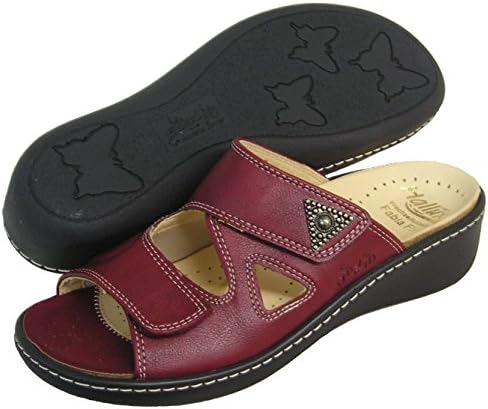 Fidelio Women's Hallux Fabia Bunion Relief Slide Sandal 33709 (Bordo)