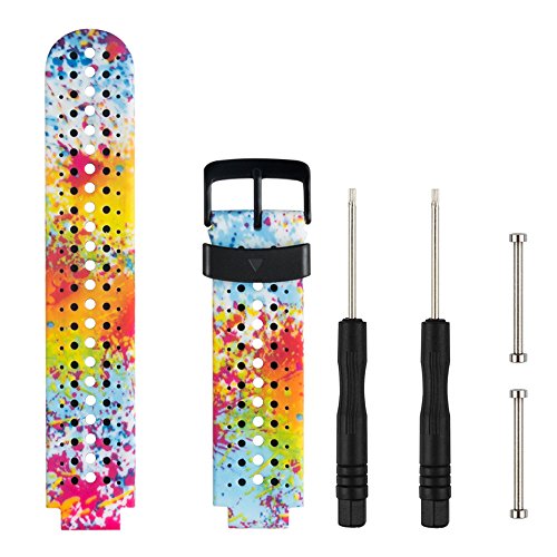 Replacement Smart Wrist Watch Accessory Band Strap for Garmin Forerunner 220/230/235/620/630/735XT/235Lite, One Size