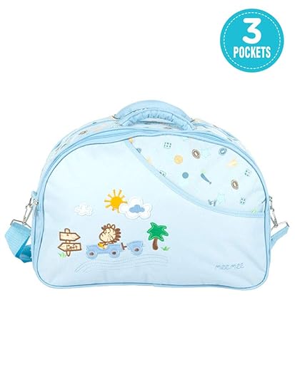 Mee Mee Diaper Bag (With Removable Shoulder Straps, Blue)
