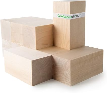 Natural Unfinished Craft Wooden Cubes 