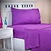 Bedford Home BH Series 1200 3 Piece Twin Sheet Set - Purple