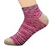 Galsang Women’s 5 Pack Casual Cotton Ankle Sock Colorful #A506 (short color2)