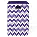 Folding Laundry Basket, Purple Chevron with Handles – High-Strength Polymer Construction – Folds for Easy Storage and Transportation