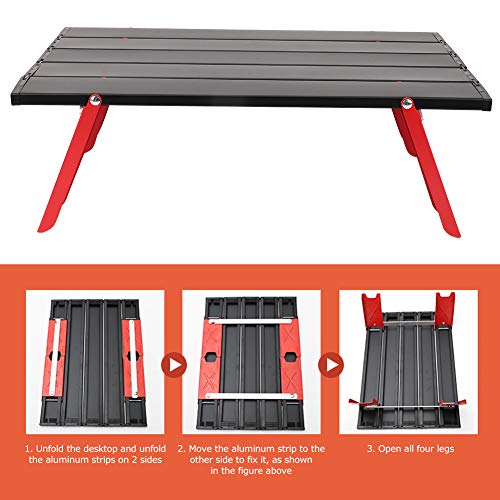 HERCHR Opvouwbare Camping Tafel Draagbare Lichtgewicht Picknicktafel voor Outdoor BBQ Backpacken Reizen - Image 7