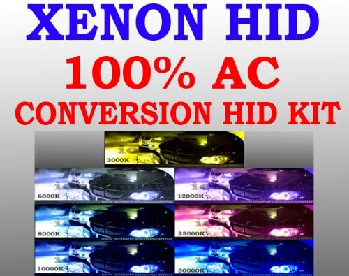 H8 10000K Hi/ Low Beam/ Fog Light Xenon Conversion Slim Ballast AC HID Kit Blue