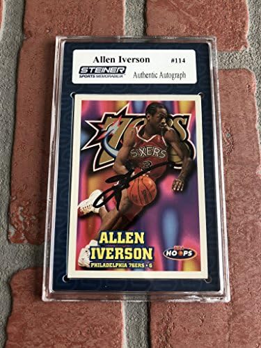 Allen Iverson autographed signed Card NBA Philadelphia 76ers Steiner Sports
