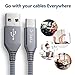 USB Type C Cable,JSAUX(2-Pack 6.6ft) USB-C to USB A Fast Charger Nylon Braided USB C Cord Compatible Samsung Galaxy S10 S9 S8 Plus Note 9 8,Google Pixel XL,Moto Z Z2,LG V20 G6 USB C Devices(Grey)