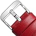 12 Colors for Quick Release Leather Watch Band, Fullmosa Axus Genuine Leather Watch Strap 22mm Red