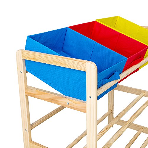 Baby Toy Organizer Storage Bins Removable Multicolored Storage Rack Folding Box for Kids Childrens Playroom Furniture