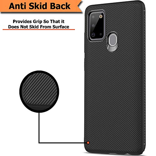 TheGiftKart Shockproof Durable Back Case Cover for Samsung Galaxy A21s | Protective Soft Flexible Armor | Anti-Skid Back