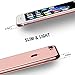 RANVOO iPhone 8 Plus Case, iPhone 7 Plus Case, Ultra Slim Thin Clear Soft Case with Premium Flexible Chrome Bumper and Transparent TPU Back Plate Gel Cover, iPhone 8 Plus / 7 Plus (Crystal Rose Gold)