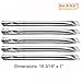 Hisencn Parts Kit Replacement Fits for Brinkmann 5 Burner 810-8501-S Gas Grill Models, Grill Burners, Heat Plates, Crossover Tubes