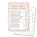 InvitationHouse Mommy or Daddy Baby Shower Guess Game - 24 count - (Faux Gold Glitter on Pink)