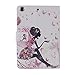 IKASEFU(TM) PU Leather Folio Case Protective Book Style Flip Cover Bling Case with Stand and Rhinestone Compatible with iPad Mini with Retina Display/iPad Mini 2(2013 Release) (Butterfly Fairy)