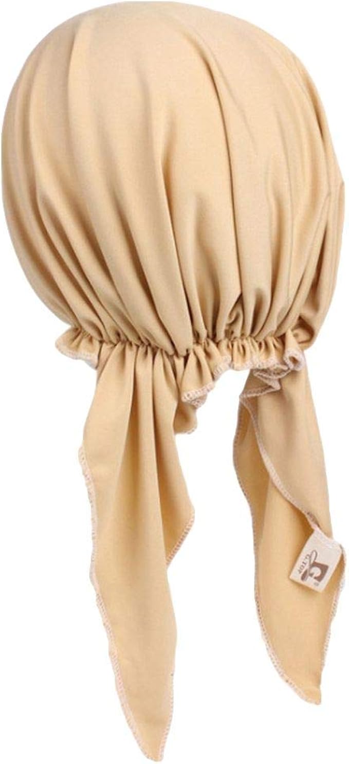 Amazon Co Jp Yiyilai シンプル バンダナ キャップ コスプレ 室内帽 抗がん剤治療の方用の帽子 可愛い コスチューム 帽子 無地 クリーム 服 ファッション小物