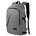 College Backpack For Men,Laptop Backpack with USB Charging Port Headphone Interface, Anti-Theft Travel Business Backpacks Water Resistant School Bookbag Fits 15.6 Inch Laptop(Gray)