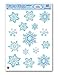 Christmas Window Cling Decorations - 4 Large Sheet Sets Featuring Santa, Snowmen, Snowflakes, Candy Canes and More