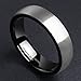 King Will 6mm Titanium Ring Brushed Black Plated Comfort Fit Wedding Band For Men Women