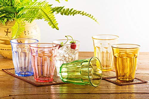 YINJOYI 280ml 4-er Set Glaser Wassergläser Schnapsgläser Plastikbecher Trinkgläser Trinkbecher Kinder Saftgläser… – Bild 3