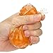 WFFO Novelty 8cm Bead Stress Ball Sticky Squeeze Frogs Squeezing Stress Relief Toy (Orange)