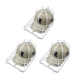Ball Cap Washer for Washing Machine,3 Pack Cap Washer for Dishwasher,Baseball Cap Washer,Hat Washing Cage,Hat Cleaner for Washing Machine,Cap Washing Cage Rack Frame for Flat or Curved Bill Ball Caps