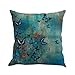 Butterfly Throw Pillow Cases, Kimloog Square Flax Cushion Cover Car Sofa Home Decorative 18x18 Pillowcase (A)