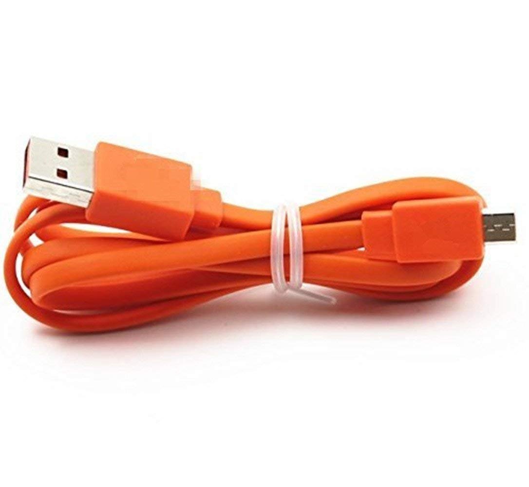 Learsoon Micro USB Flat Cord Fast Charger Cable Compatible with JBL Flip 2 JBL Flip 3 JBL Flip 4 Charge 3 and Logitech UE BOOM3 Speaker 22AWG Android Phones(Orange)